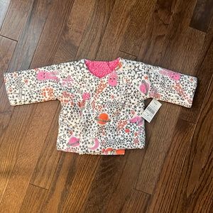 The Bonnie Mob, Barney’s NYC pink, orange & cream coat NWT